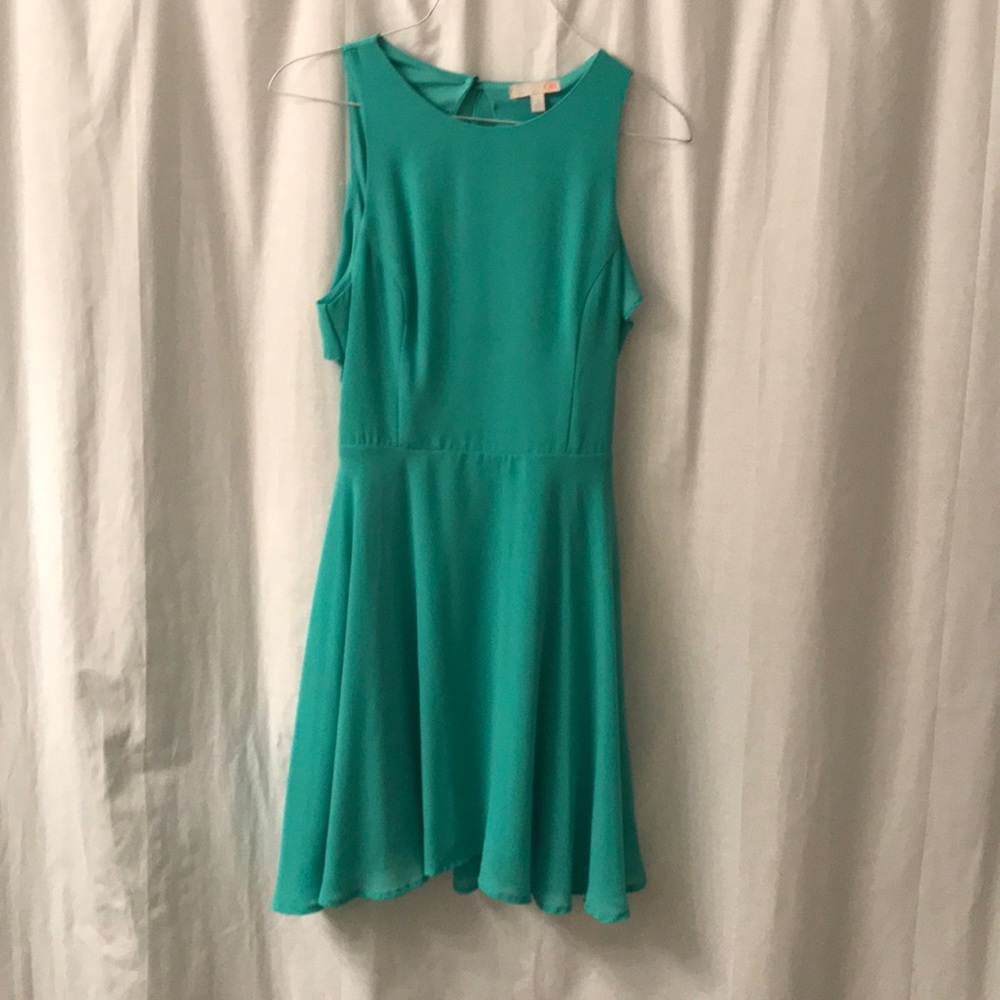 Gianni Bini Turquoise Cutout Dress